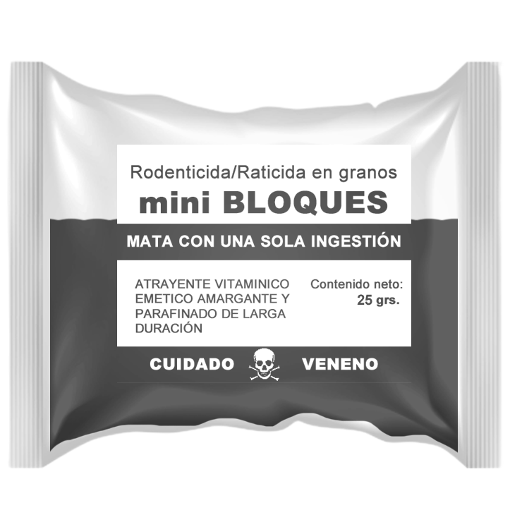 Raticida minibloque 25 g